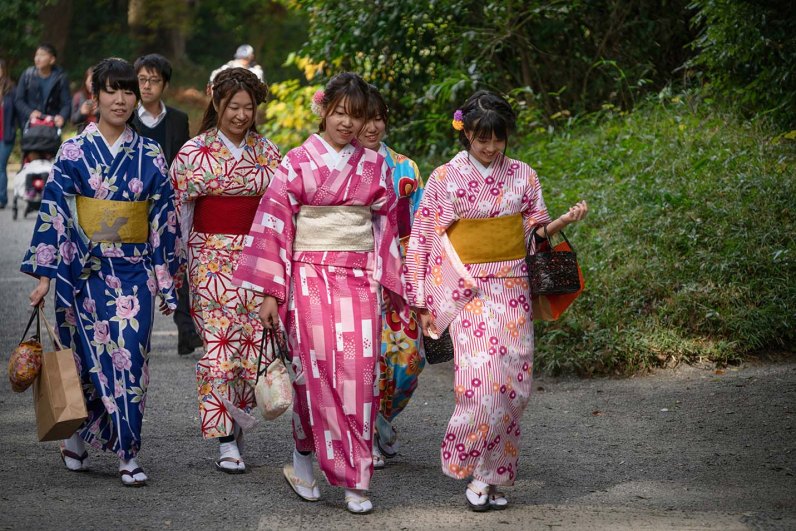Girls in the Meijijingu Park